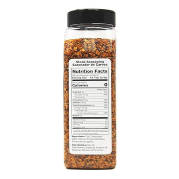 Badia Steak Seasoning Canadian Blend, 28 oz - Savory Salt, Garlic & Spice Mix with Paprika, Smoky Grill Rub for Steaks, Burgers,