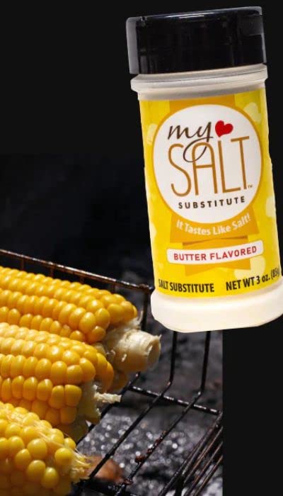 Mysalt Butter Flavored Salt Substitute - 100% Salt Free - Sprinkle On Potatoes, Fresh Corn & Vegetables