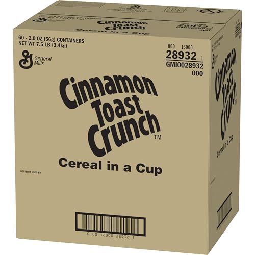 Cinnamon Toast Crunch Cup Cereal, 2 Oz (Pack of 60)