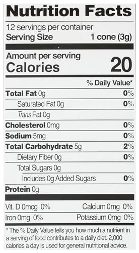 Lets Do Gluten Free Cake Style Ice Cream Cones, 1.2 Ounces (Pack Of 6)