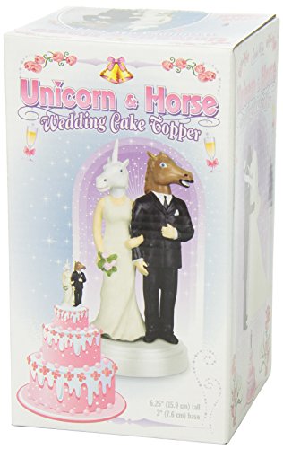Accoutrements Unicorn And Horse Wedding Cake Topper