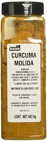 Badia Ground Turmeric Powder, 16 Oz - Premium Curcuma Seasoning For Cooking, Golden Flavor & Rich Aroma