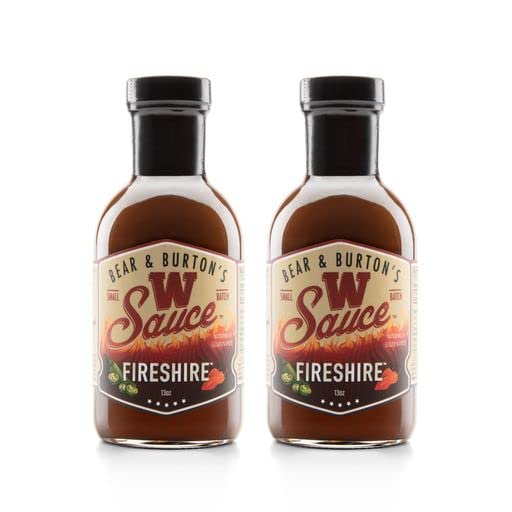 Old Florida Sauce Co. Bear & Burtons W Sauce, Fireshire - 13 Fl Oz (Pack of 2)