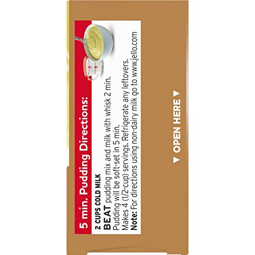 Jell-O Coconut Cream Instant Pudding & Pie Filling Mix, 3.4 oz Boxes, Pack of 24, Model 10043000204372