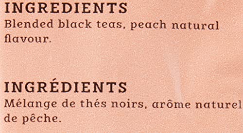 Stash Tea Peach Black Tea, Box Of 100 Tea Bags (Packaging May Vary)