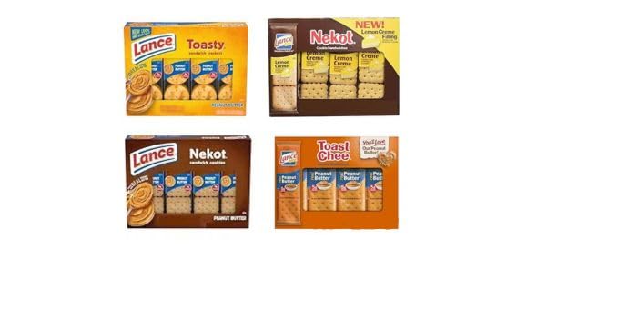 Lance Variety Pack - Lemon Nekot, Toasty Peanut Butter, Nekot Peanut Butter, and ToastChee (6 Packs of 4) 4 Boxes (Packaging may