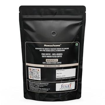 Mokkafarms Traditional South Indian Filter Coffee 500G - 100% Pure Arabica | Fresh Roast & Ground, Flavour, Aroma | Farm To Fork