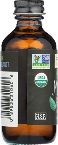 Frontier Co-op Non- ic Mint Flavor, 2 Fl Oz, Organic, Kosher, Ideal for Baking and Icing