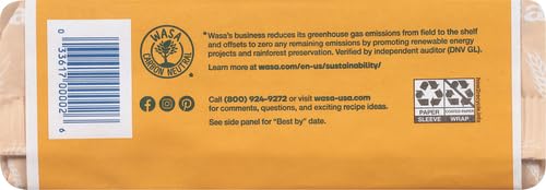 Wasa Crispbread Whole Grain, 9.2 Ounce (Pack of 4), Model 033617000026
