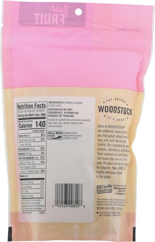 Woodstock All-Natural Mango Slices Low Sugar 7.5 Ounce