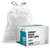 Plasticplace Trash Bags Simplehuman (X) Code K Compatible (200 Count)