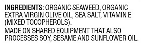 Gimme Organic Roasted Seaweed Sheets - Extra Virgin Olive Oil - 48 Count - Keto, Vegan, Gluten Free - Great Source Of Iodine And