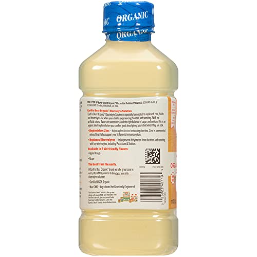 Earth 'S Best Organic Toddler Drink, Organic Electrolyte Solution For Children 2 Years And Older, Organic Apple Citrus Drink Wit