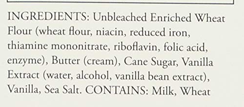 Rustic Bakery Tahitian Vanilla Bean Shortbread Cookies, 4 oz, Brown, Model 58012