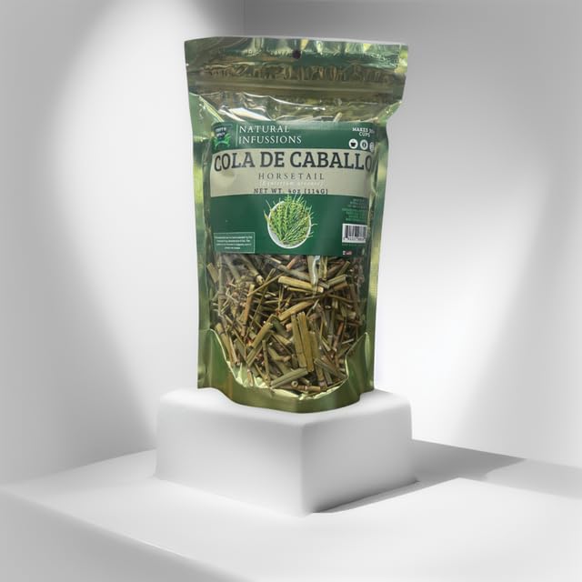 GREEN ROYALTY Premium Loose Horsetail Tea - 4oz Resealable Bag - Makes 30+ Cups - 100% All Natural
