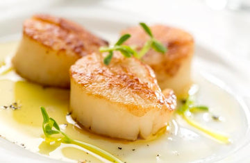 New York Steak & Seafood Jumbo Scallops - Frozen Sea Scallops - Wild Caught Fresh Dry Scallops Without Water Added (5 Lbs. Scall