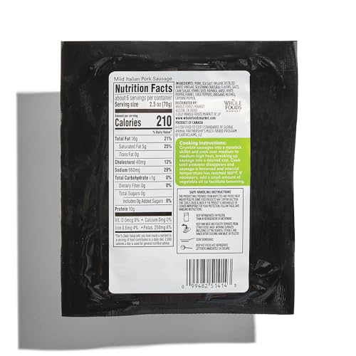 365 By Whole Foods Market, Pork Sausage, Mild Italian, Step 1, 16 Ounce