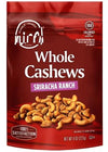 Generic Sriracha Ranch Cashews - Hot Spicy Seasoned Snack, 8oz Bag, Low Carb Keto Friendly, Whole Roasted Nuts