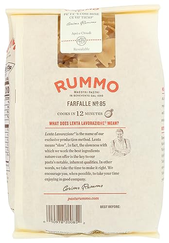 Rummo Farfalle Pasta, Gluten Free, 1 LB (Pack Of 12)