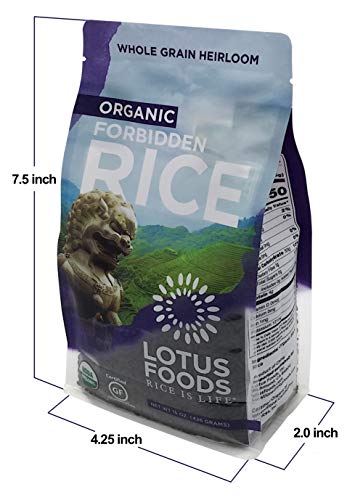 Lotus Foods Gourmet Organic Forbidden Rice, 0.94 Pound (Pack of 6)