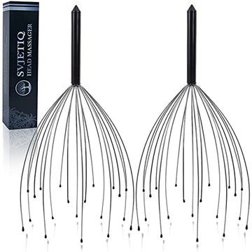 Svjetiq 2 Pack Head Massager/ Scratcher 20 Fingers Handheld Scalp Massage Tingler For Deep Relaxation, Stocking Stuffers For Men