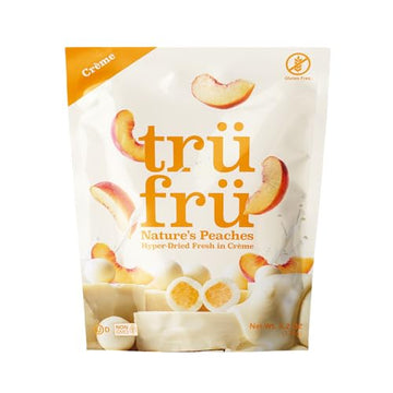 Tru Fru Nature'S Peaches Hyper-Dried Fresh In Crme, Premium Gourmet Freeze Dried Snack, 4.2 Oz (Pack Of 6)