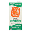 Good Karma Non Dairy Unsweetened Flaxmilk (32 oz Carton) Vegan Protein Packed & Lactose Free Plant Based Milk Alternative