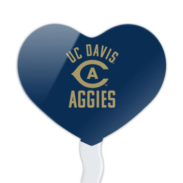 GRAPHICS & MORE UC Davis Aggies Cupcake Picks Set of 6, Acrylic, Multi Color, One Size