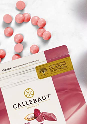 Callebaut Ruby Couverture Chocolate Callets | Recipe RB1 | Crafted from the Ruby Cocoa Bean, No Colourants, No Fruit Flavorings