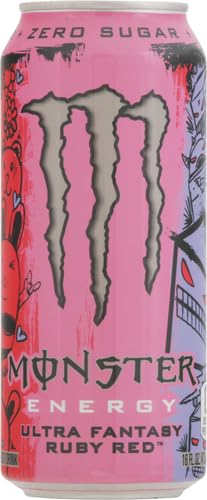 Monster Energy Ultra Fantasy Ruby Red, Sugar Free Energy Drink, 16 Ounce (Pack Of 1)