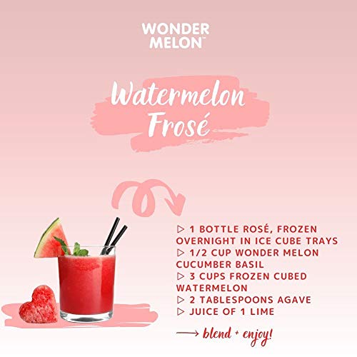 Wonder Melon Organic Watermelon Juice, Cold Pressed, (Variety 6 Pack) 3 Watermelon With Basil Cucumber & 3 Watermelon With Lemon