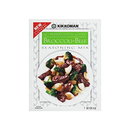Kikkoman Broccoli Beef Seasoning Mix, 1Oz Packet (12 Pack)