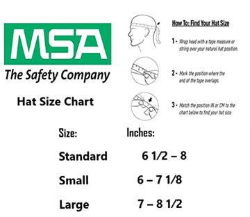 Msa 454730 V-Gard Full-Brim Hard Hat With Staz-On Pinlock Suspension | Polyethylene Shell, Superior Impact Protection, Self Adju