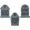 Tombstones Grave Edible Sugar Cake Toppers, 12 Count