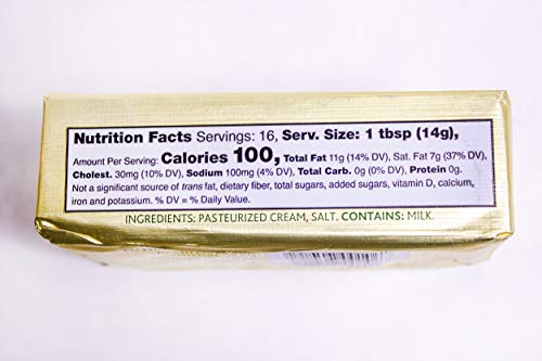 Kerrygold Salted Butter, 8 Oz Foil Pack (Pack Of 5)