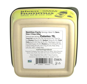 Ithaca x Graza Sea Salt & Olive Oil Hummus, 10oz