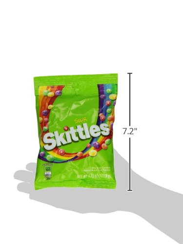 Skittles Candy, Sours, 5.7 Ounce (Pack Of 12)