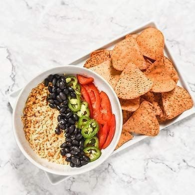 From the Ground Up Cauliflower Tortilla Chips Nacho Flavor, Made with Real Cauliflower, Plant Based, Non GMO, Gluteen Free, 4.5