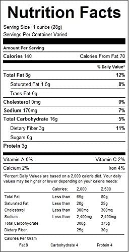 Corn Chips with Flax Seed, Healthy Snacks, Bulk Size (1 lb. Resealable Zip Lock Stand Up Bag)