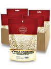 Spicy World Raw Cashews Whole 5 Pound Bulk - Unsalted, Natural & Pure (Pack of 4)