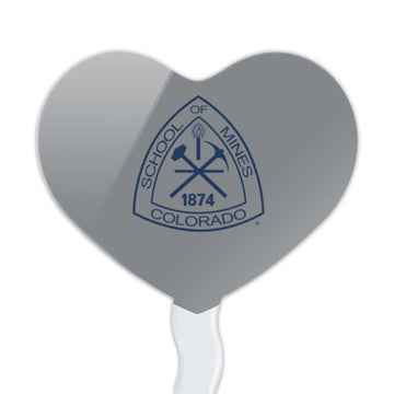 GRAPHICS & MORE Cupcake Toppers Set of 6, Acrylic, Heart Design, Colorado School of Mines, Model CUPCAKE.HEART.CLCCSM.Z007547