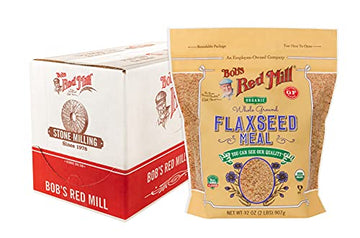 Bobs Red Mill Organic Brown Flaxseed Meal, 32-ounce (Pack of 4)