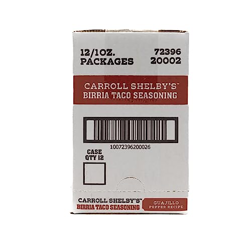 Carroll Shelby s Original Texas Brand Authentic Birria Taco Seasoning - Savory and Spicy Flavors for Tacos and Meats (Pack of 1