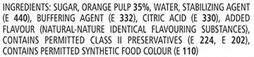 Manama Orange Crush | Fruit Topping For Ice Creams, Cakes, Pastries And Shakes, 750Ml Bottle