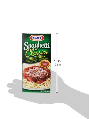 Kraft Spaghetti Classics, Tangy Italian Spaghetti Spice Mix & Parmesan Cheese, 8-Ounce Boxes (Pack Of 24)