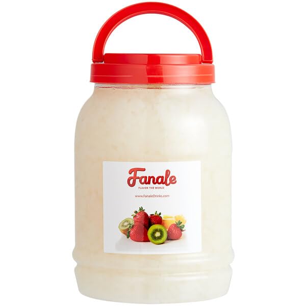 Fanale Coconut Jelly Topping Nata De Coco For Bubble Tea 8.3 Lb | Lychee Jelly | For Boba Tea, Smoothies, Slushes, Desserts | 8.