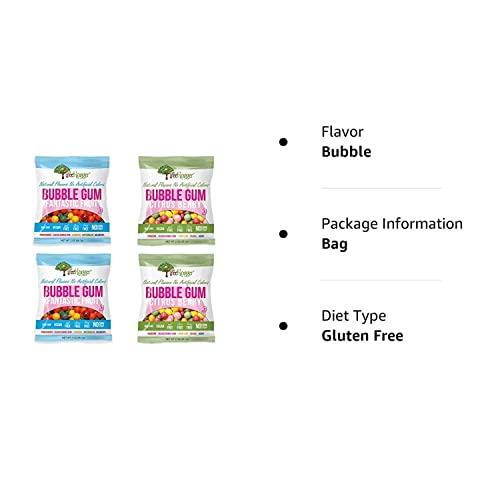 Tree Hugger Bubble Gum - Variety Pack - 2 Oz (4 Bags)
