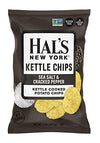 Hals New York Kettle Cooked Gluten Free Sea Salt & Cracked Pepper Flavored Potato Chip Crisps, 2 Oz (Pack of 6)