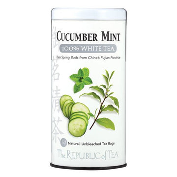 The Republic Of Tea Cucumber Mint White, 50 Ct