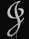 Rhinestone Cake Topper Letter J By Other